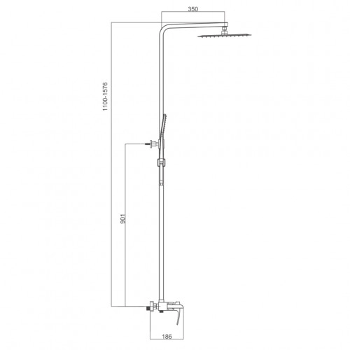 Душевая система GAPPO G2407-20, хром Фото - 3