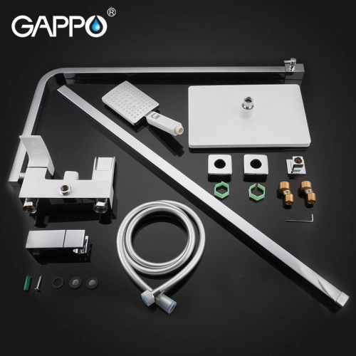 Душевая система GAPPO G2407-30, белый/хром Фото - 7