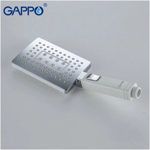 Душова система GAPPO G2407-8, вилив - перемикач на лійку, білий/хром Фото - 3