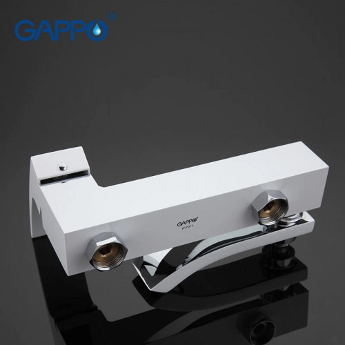 Змішувач для ванни GAPPO G3207-8, білий/хром Фото - 2