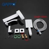 Змішувач для ванни GAPPO G3207-8, білий/хром Фото - 3