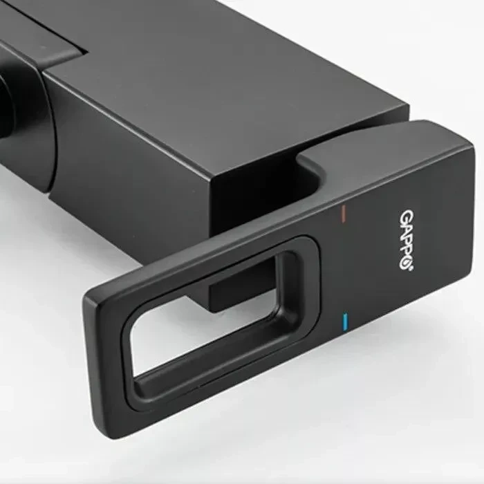 Смеситель для ванны GAPPO G3217-6, черный Фото - 3