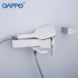 Змішувач для ванни GAPPO G3217-8, білий/хром Фото - 3