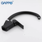 Змішувач для кухні GAPPO G4150 з довг. виливом, чорний Фото - 3