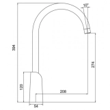 Змішувач для кухні з підключенням фільтра GAPPO G4303-8, білий/хром Фото - 1