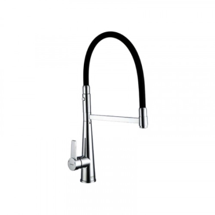 Смеситель с гибким изливом для кухни GAPPO G4398-15, 2 режима, черный/хром