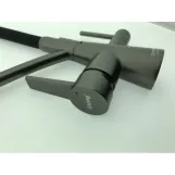 Смеситель для кухни на две воды GAPPO G4398-19 с гибким изливом, оружейная сталь Фото - 2