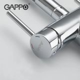 Смеситель для кухни на две воды GAPPO G4398-30 с гибким изливом, серый/хром Фото - 3
