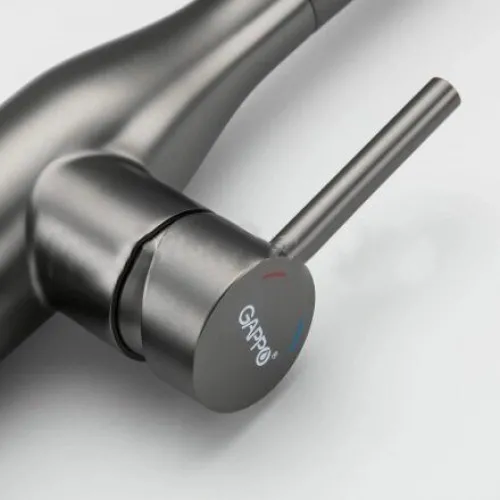 Смеситель для кухни GAPPO G4398-45 с выдвижным изливом, 2 режима, сатин Фото - 3