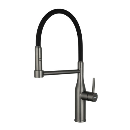 Смеситель для кухни GAPPO G4398-51 с гибким изливом, 2 режима, черный