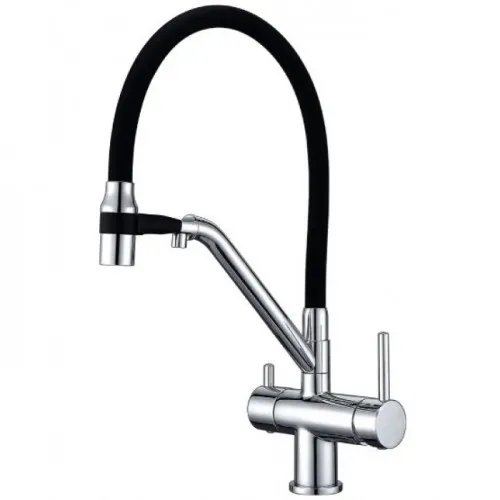 Змішувач для кухні з підключенням фільтра GAPPO G4398-80, хром