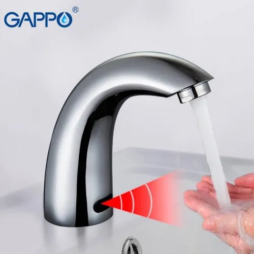 Змішувач сенсорний для умивальника GAPPO G517, хром Фото - 1