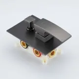 Душова система прихованого монтажу GAPPO G7107-79 із верхнім душем з виливом, графіт Фото - 3