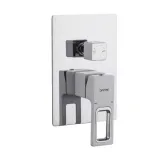 Встроенная душевая система GAPPO G7117-8, излив - переключатель на лейку, 3-функции, белый/хром Фото - 2