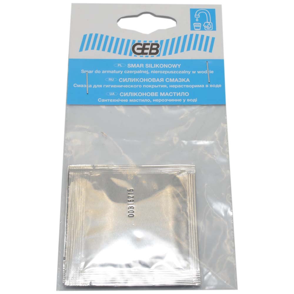 Силиконовая смазка GEB GRASSE SILICONE 2 х 3 грамма (совместима с питьевой водой)(515538)