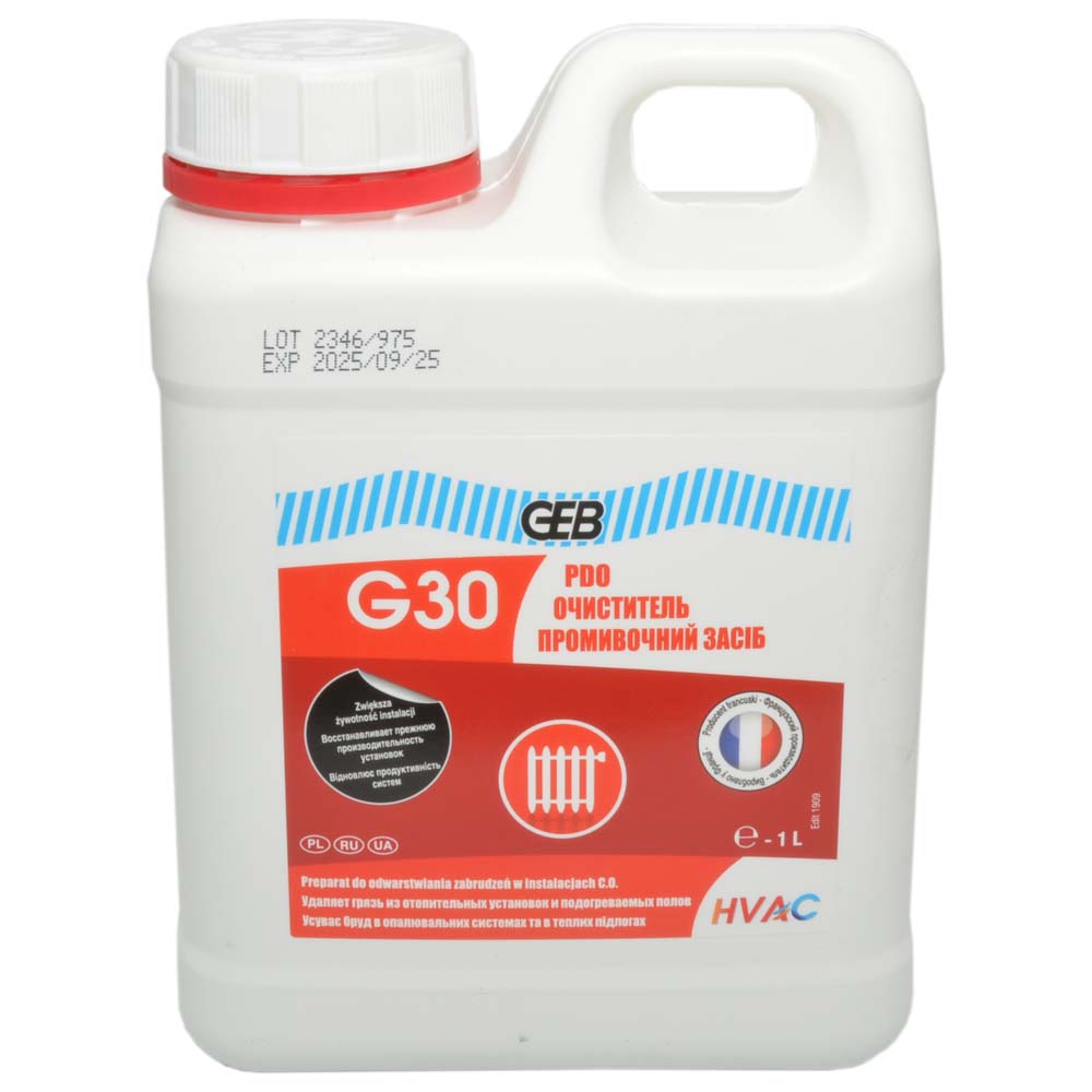 Рідина для промивки систем опалення GEB G30 Desembuant, 10 л (873001 / 870116)