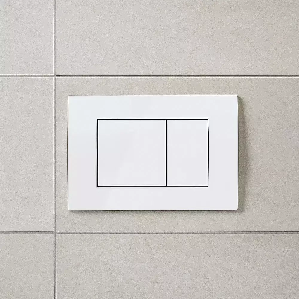 Клавіша змиву Geberit Delta20 square 115.137.11.1 альпійський білий