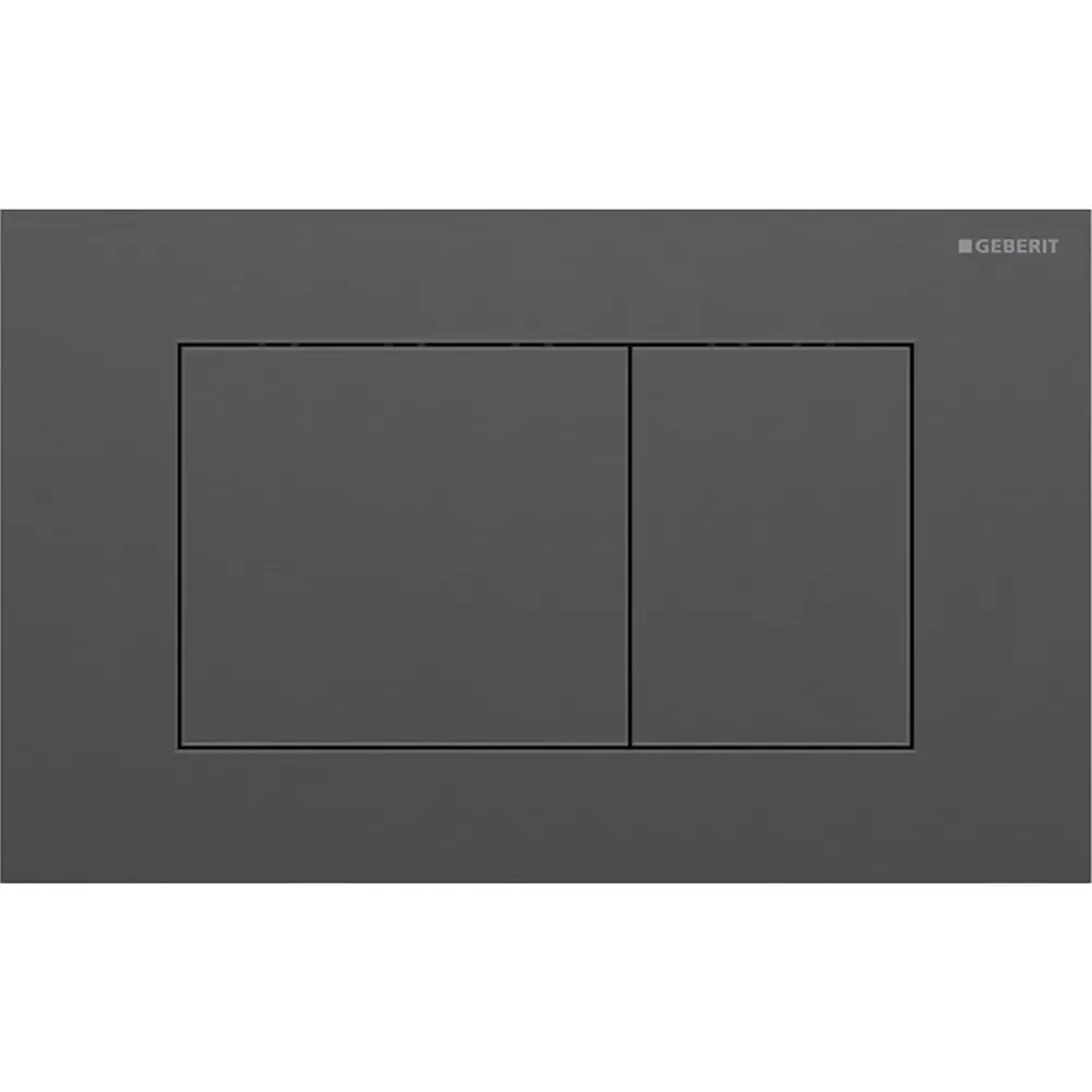 Клавиша смыва Geberit Sigma40 square 115.629.QD.1 нержавеющая сталь/черный хром матовый