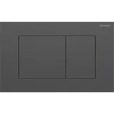 Клавиша смыва Geberit Sigma40 square 115.629.QD.1 нержавеющая сталь/черный хром матовый