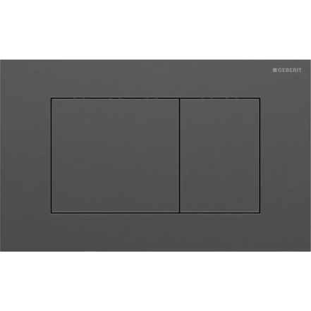Клавиша смыва Geberit Sigma40 square 115.629.QD.1 нержавеющая сталь/черный хром матовый