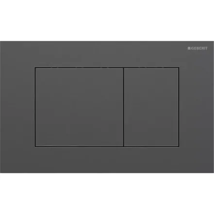 Клавіша змиву Geberit Sigma40 square 115.629.QD.1 нержавіюча сталь/чорний хром матовий