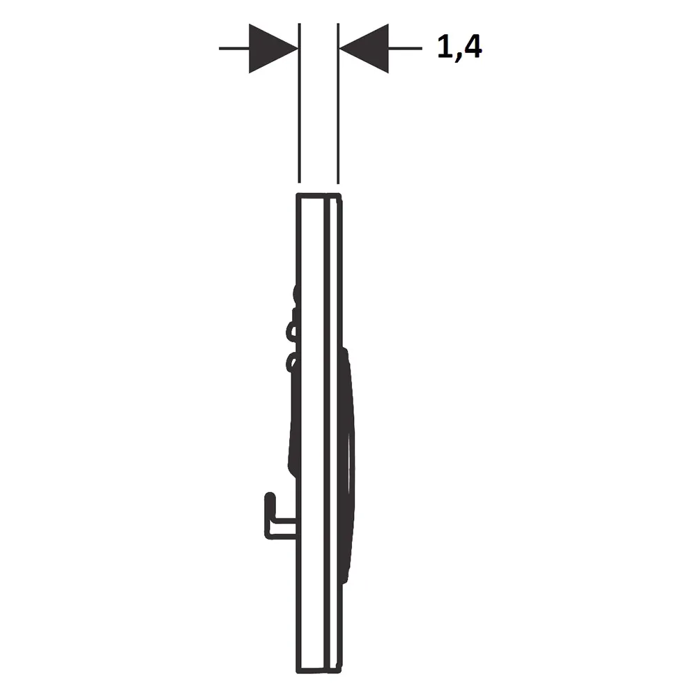 Клавіша змиву Geberit Sigma21 round 115.650.JM.1 сланець Mustang/червоне золото Фото - 2