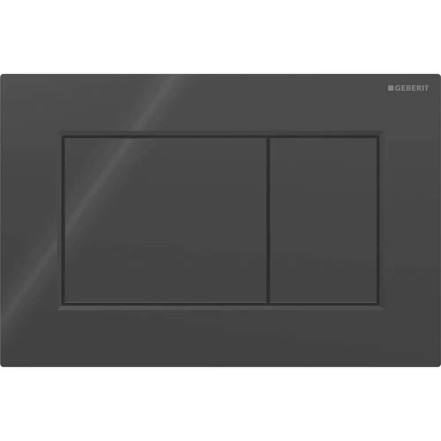 Клавіша змиву Geberit Sigma01 square 115.660.DW.1 чорний глянець