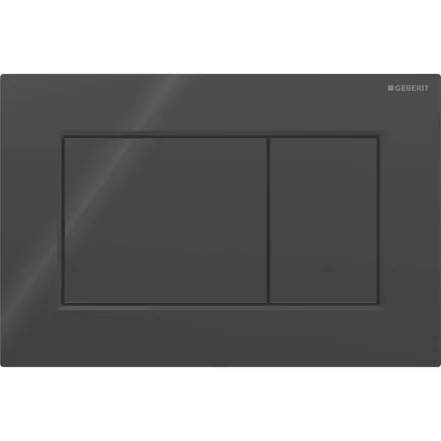 Клавиша смыва Geberit Sigma01 square 115.660.DW.1 черный глянец