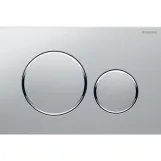 Клавиша смыва Geberit Sigma20 round 115.882.JQ.1 с двойным смывом, хром матовый / хром глянцевый