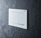 Клавиша смыва Geberit Sigma20 square 115.883.KJ.1 белый/хром глянцевый Фото - 2