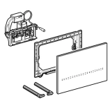 Клавіша змиву Geberit Sigma 80 square 116.092.SM.6 електронна, скло дзеркальне Фото - 1