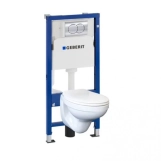 Инсталляция Geberit Duofix PRO 20 118.315.21.2 + унитаз Idol с сиденьем + клавиша Delta 20 хром