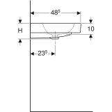 Раковина Geberit iCon 90 см (124090000) Фото - 3