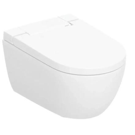 Унитаз-биде подвесной Geberit AquaClean Alba 146.350.01.1, KeraTect, накладка белая