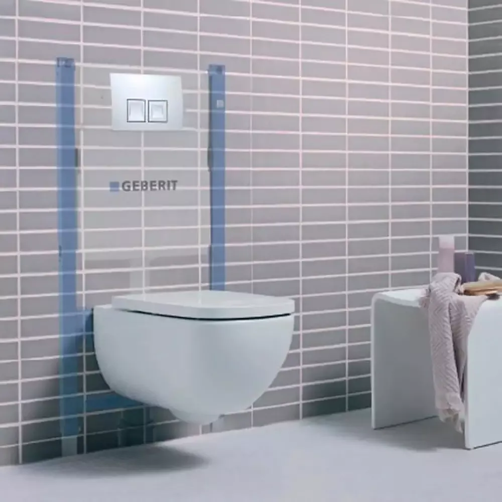 Инсталляция для унитаза GEBERIT Duofix для подвесного унитаза, Н112, 12 см (UP100) без клавиши Фото - 3