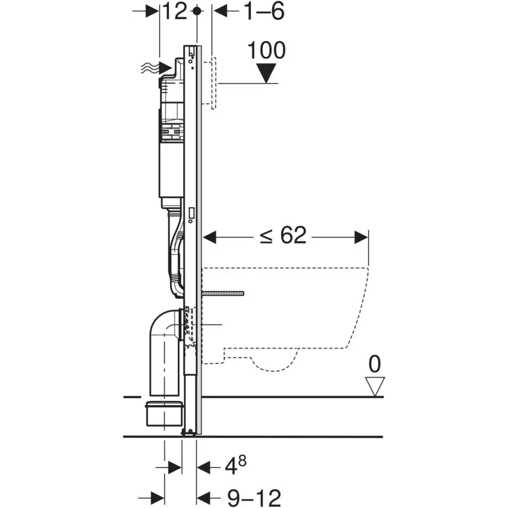 Інсталяція для унітаза Geberit Duofix 458.126.00.2 Фото - 3