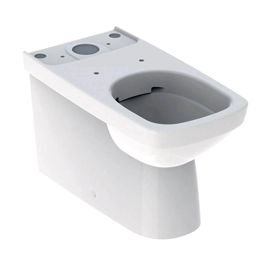 Унітаз підлоговий Geberit Selnova Square, Rimfree без бачка та кришки білий (500.489.01.7)
