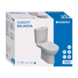 Унитаз-компакт Geberit Selnova с сиденьем из дюропласта (501.753.00.1) Фото - 1