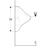 Писсуар подвесной Geberit Felix белый глянец (502.885.00.1) Фото - 5