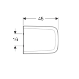 Кришка для унітазу Geberit iCon Square, Soft-Close (571910000) Фото - 3