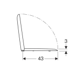 Кришка для унітазу Geberit iCon Square, Soft-Close (571910000) Фото - 5