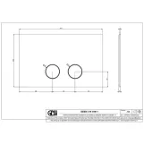 Клавіша змиву Gessi Goccia Geberit Sigma 8, Sigma 12, black metal brushed PVD (54611-707) Фото - 1