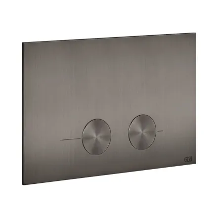 Кнопка смыва Gessi Goccia для Geberit Sigma 8, Sigma 12, черный металл с матовым PVD-покрытием (54611-707)