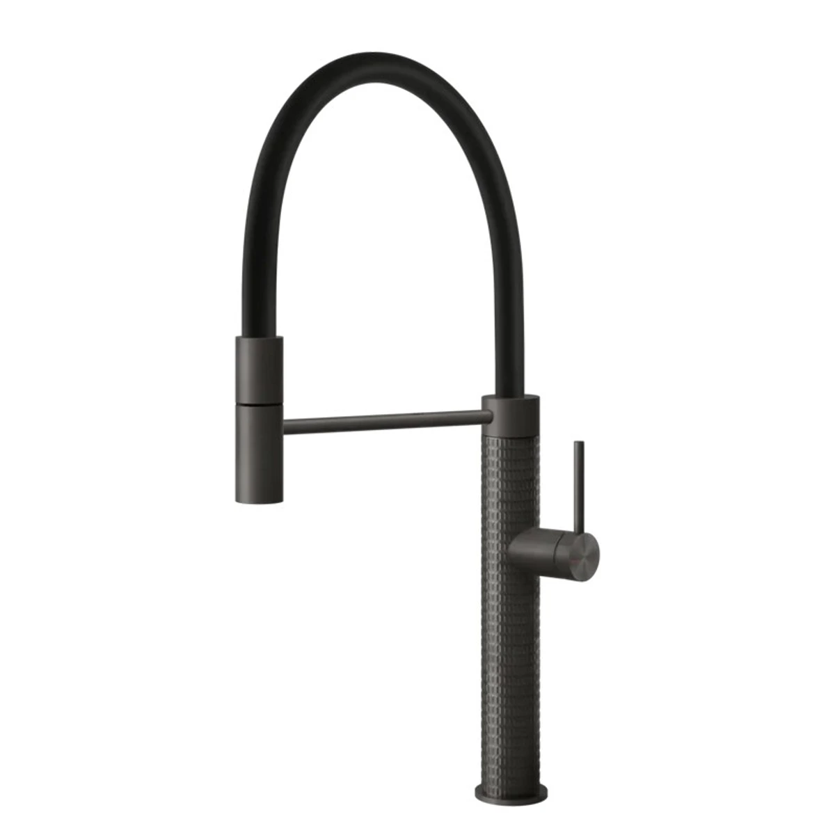 Смеситель для кухни Gessi 316 FLESSA, Black Metal Brushed PVD (60012707)