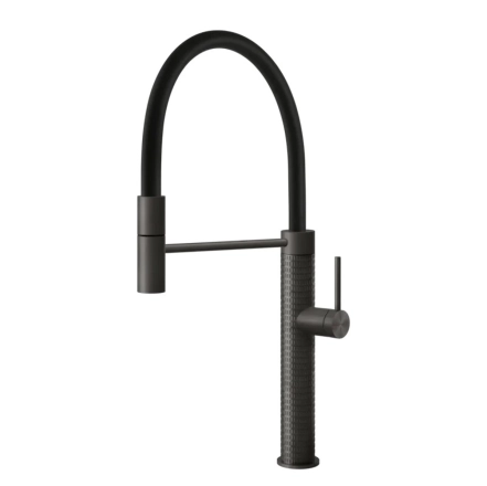 Смеситель для кухни Gessi 316 FLESSA, Black Metal Brushed PVD (60012707)