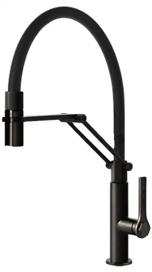 Смеситель для кухни Gessi Officine Gessi, Black Metal Brushed PVD (60055707)