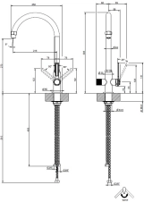 Змішувач для кухні Gessi Officine, Finox (60057149) Фото - 1
