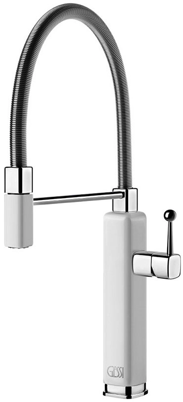 Змішувач для кухні Gessi Happy, Glossy White (60061102)