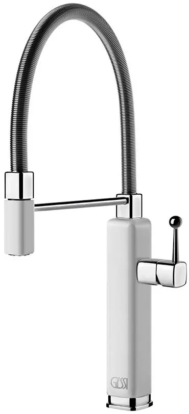Змішувач для кухні Gessi Happy, Glossy White (60061102)