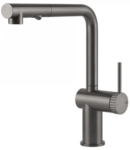 Змішувач для кухні Gessi Inedito, Black Metal Brushed GHRC (60457126)